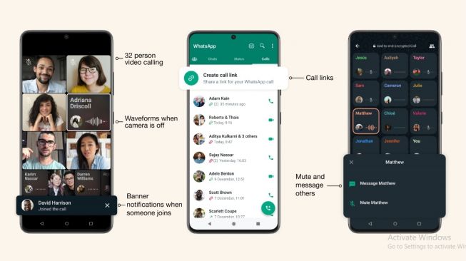 Uji coba fitur baru WhatsApp, mode gambar-dalam-gambar. [WhatsApp]