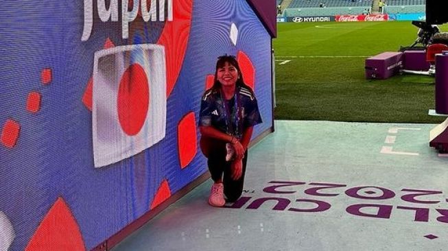  Felicia Hutapea Nonton Piala Dunia 2022  (Instagram/feliciahutapeaaa)