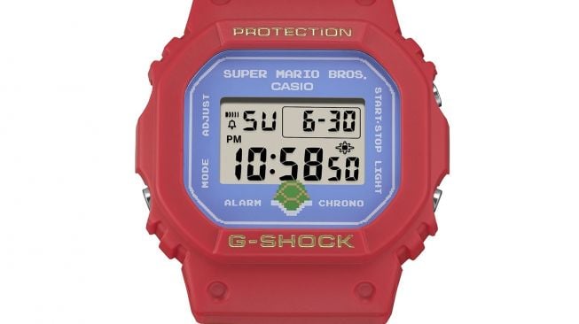 Casio G-Shock DW-5600SMB-4 berdesain Super Mario Bros. [Casio Indonesia] 