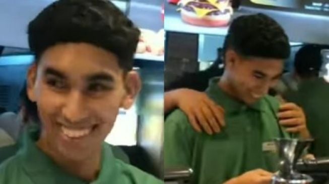 Heboh Pria Mirip Achraf Hakimi Jadi Kasir McDonalds, Netizen: Hakimi Parung Panjang Itu Mah