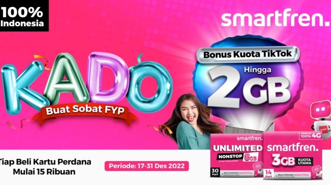 Kartu perdana Smartfren Kuota 3 GB. [Smartfren]