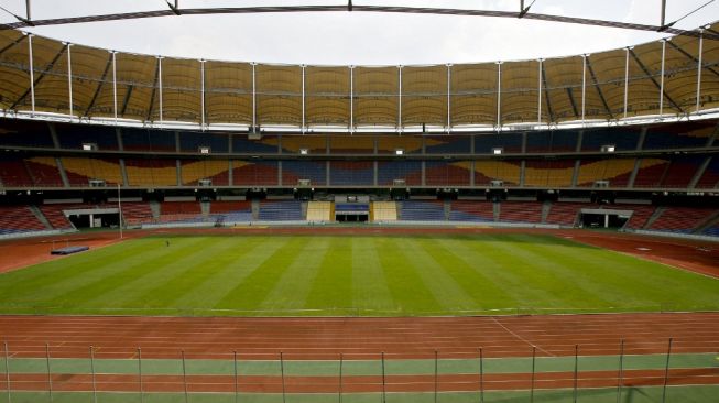 Stadion Nasional Bukit Jalil, tempat utama untuk pertandingan Piala Asia AFC 2007 yang diselenggarakan bersama oleh Malaysia, terlihat di Bukit Jalil, dekat Kuala Lumpur, 17 Mei 2007. Piala Asia AFC 2007 diselenggarakan pada 07-29 Juli dan diselenggarakan bersama oleh Indonesia, Malaysia, Thailand dan Vietnam. AFP FOTO/TENGKU BAHARTENGKU BAHAR / AFP