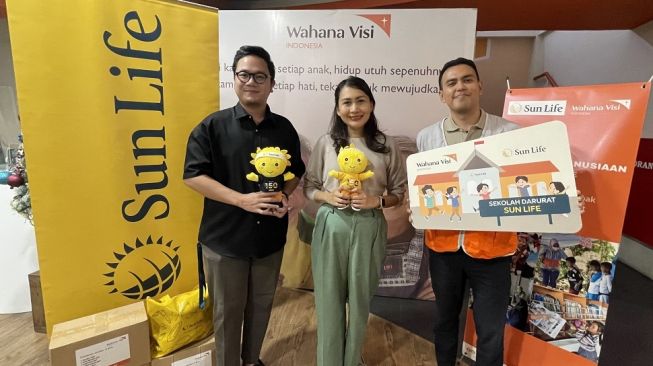 Sun Life Indonesia Salurkan Bantuan Bagi Anak-anak Korban Gempa di Cianjur