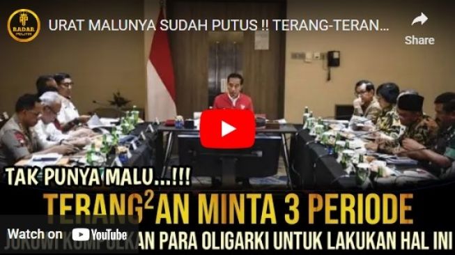 CEK FAKTA: Jokowi kumpulkan pejabat buat minta 3 periode?