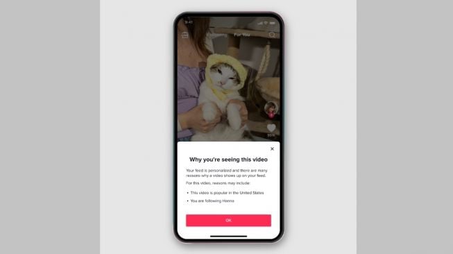 Fitur baru TikTok, video muncul di FYP. [TikTok]