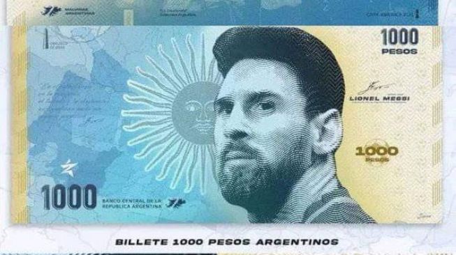 Kabar Wajah Lionel Messi Jadi Gambar Mata Uang, Bank Sentral Argentina Angkat Bicara