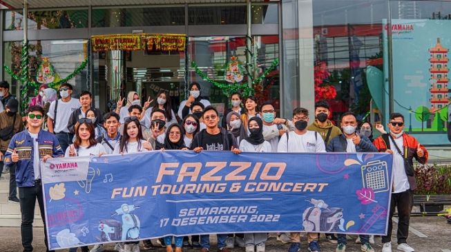 Serunya acara Fun Touring dan Nonton Konser Musik Bareng Yamaha Fazzio Connected - Hybrid [Yamaha DDS 3].