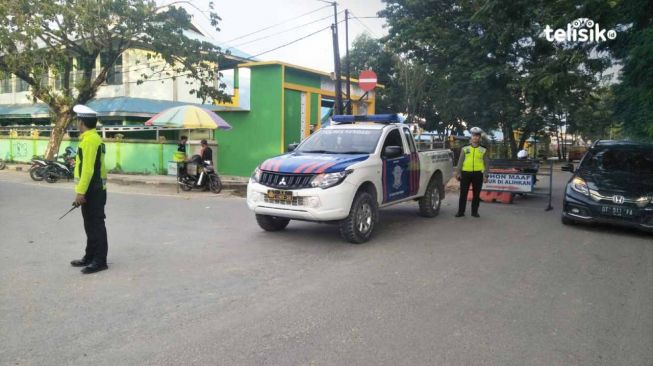 Antisipasi Pelanggar Lalu Lintas Simpang Tiga The Park Kendari Dijaga Ketat