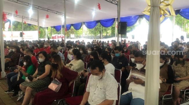 Ibadah Natal Di Gereja Katedral Jakarta Berjalan Khidmat, Uskup Agung Singgung 3 Kejahatan Besar Di Indonesia