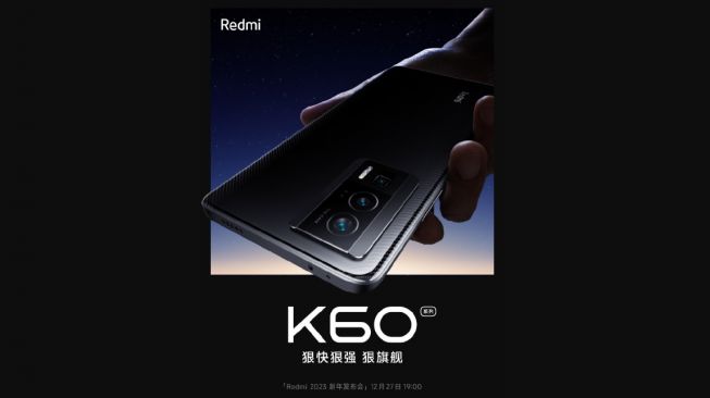 Bocoran tanggal peluncuran Redmi K60. [Weibo]