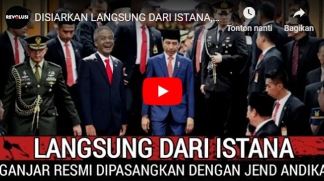 CEK FAKTA: Jegal Anies, Istana Resmi Pasangkan Ganjar Pranowo dengan Andika Perkasa, Benarkah?