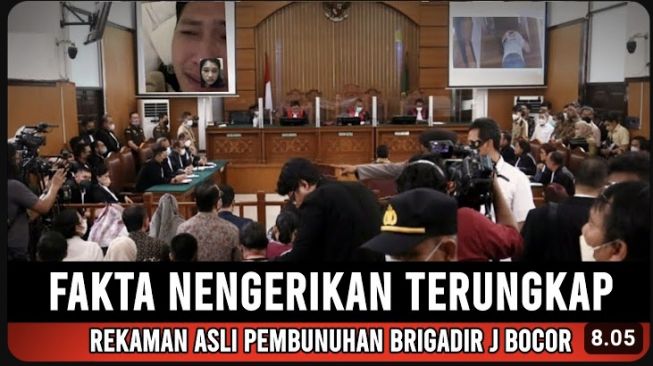 Thumbnail yang menyebutkan CCTV pembunuhan Yosua bocor (YouTube/ GALERI RAKYAT).