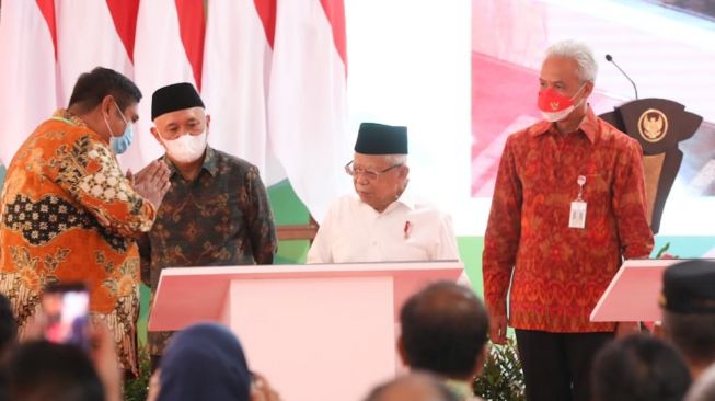 Di Depan Wapres, Ganjar Pamerkan Komitmen Jateng Fasilitasi UMKM