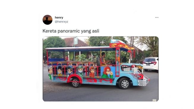 Meme kereta panoramic. (Twitter/henrxyz)