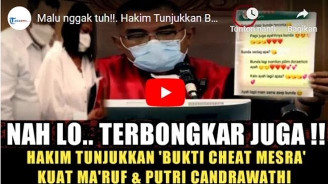 CEK FAKTA: Perselingkuhan Terbongkar! Benarkah Hakim Tunjukkan Chat Mesra Putri Candrawathi dan Kuat Ma'ruf?