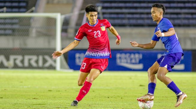 Laga Laos melawan Singapura di Piala AFF 2022 grup B (affmitsubishielectriccup.com)