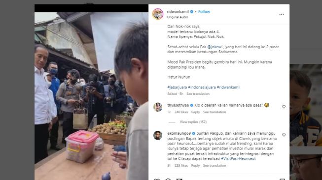 Jokowi Kalah Telak! Bocah Subang Ini Pamerkan Skill Main Lato-Lato depan Presiden