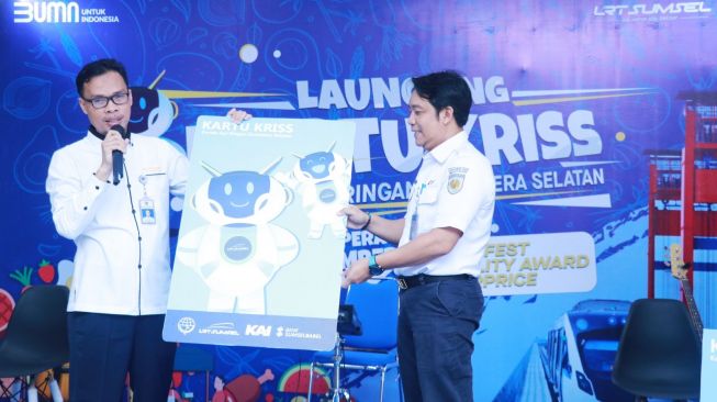 LRT Sumsel Kenalkan Kartu KRISS, Transaksi Transportasi Nontunai