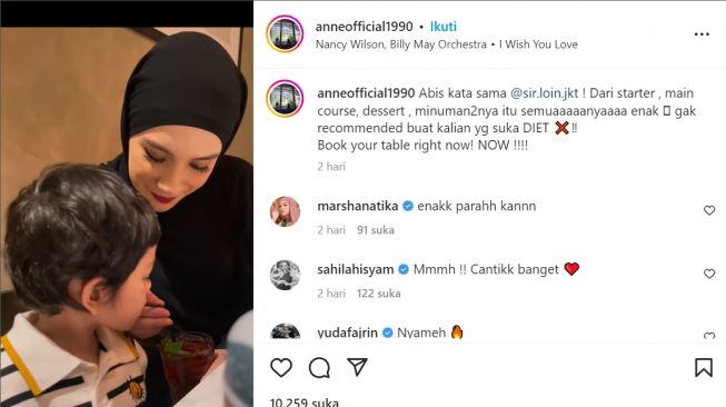 Putri Anne. (Instagram/anneofficial90)