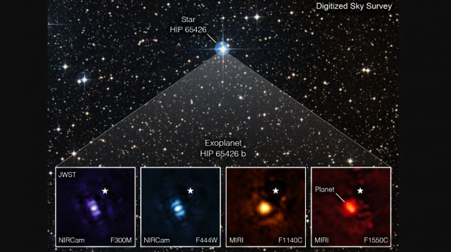 Gambar langsung pertama James Webb dari Exoplanet. [NASA]