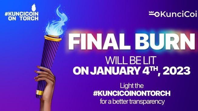 Awali Tahun Strategis 2023 di Pasar Kripto, KunciCoin Lakukan Final Burn 36 Miliar $KUNCI