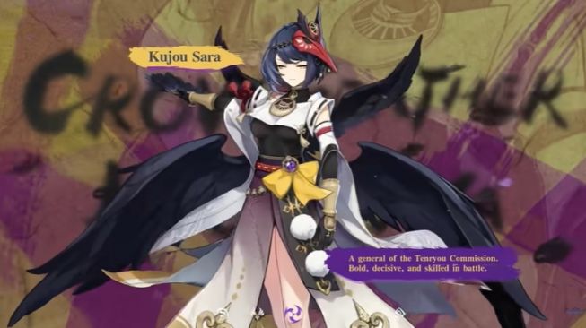 Karakter Genshin Impact, Kujou Sara. [YouTube/Genshin Impact]