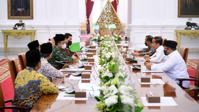 Datang ke Istana, PBNU Undang Jokowi Hadiri Acara Hari Lahir 1 Abad NU di Sidoarjo