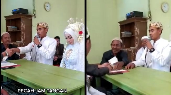 Terlalu Semangat Ijab Qabul, Lelaki Ini Hampir Bikin Jam Tangan Wali Nikah Pecah karena Hentakan Mautnya, Kok Bisa