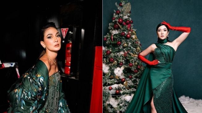 7 Adu Gaya Luna Maya Vs Gisella Anastasia, Anggun dan Sama Cantiknya