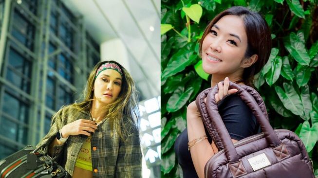 Adu Gaya Luna Maya Vs Gisella Anastasia (Instagram/lunamaya dan gisel_la)