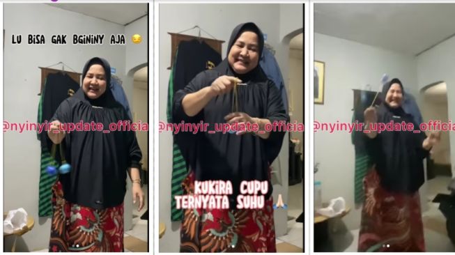 Ibu-ibu Pamer Keahlian Main Lato-lato, Warganet: Aku Mah Gak Bisa-bisa!