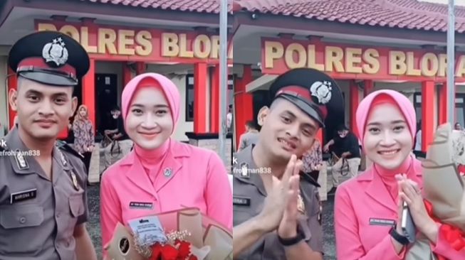 Potret Yeni Inka di Upacara Kenaikan Pangkat Suami (Instagram/@ariefrohman838)