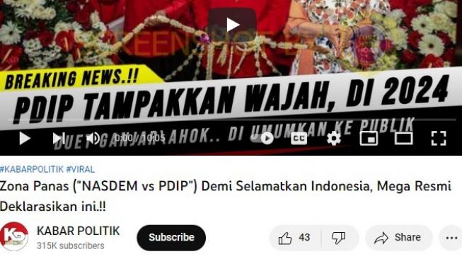 Cek Fakta Pdip Umumkan Duet Ganjar Dan Ahok Ke Publik Sebagai Capres