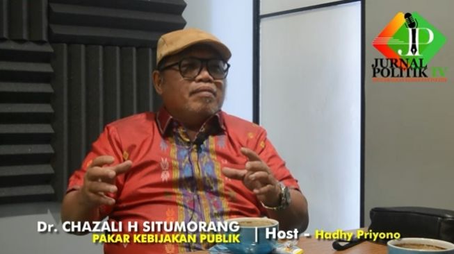 Ahli kebijakan publik Chazali H Situmorang. (YouTube/Jurnal Politik TV)