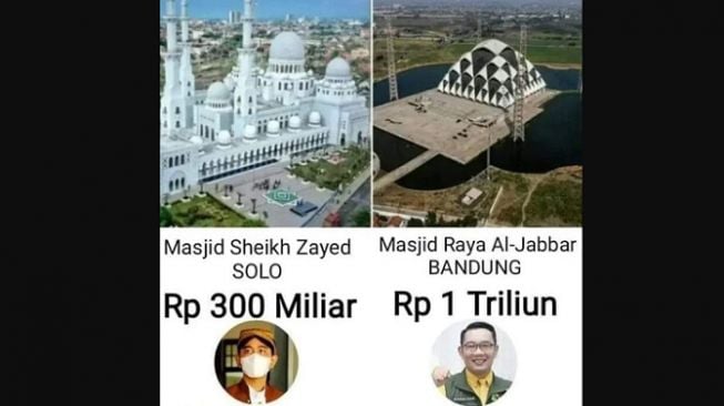 Masjid Al Jabbar Jadi Polemik, Kini Dibandingkan Dengan Masjid S Zayed Di Solo: "Ojo Dibandingke, Biayane Sundul Langit"