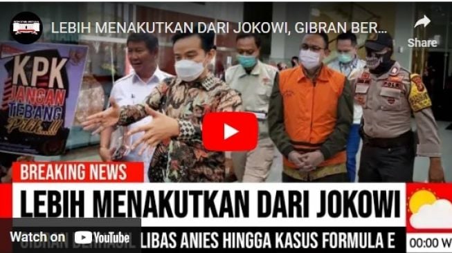 CEK FAKTA: Lebih Menakutkan dari Jokowi, Gibran Libas Anies Bongkar Kasus Formula E, Benarkah?