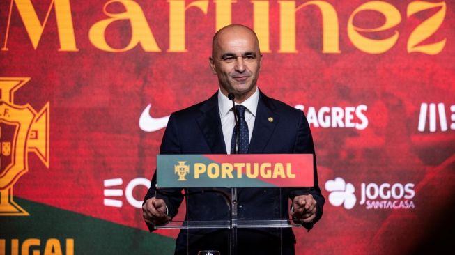 Roberto Martinez diperkenalkan sebagai pelatih baru Timnas Portugal. [AFP / CARLOS COSTA]