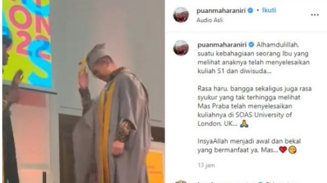 Putra Kedua Puan Maharani Praba Diwangkata Caraka Putra Soma (Instagram)