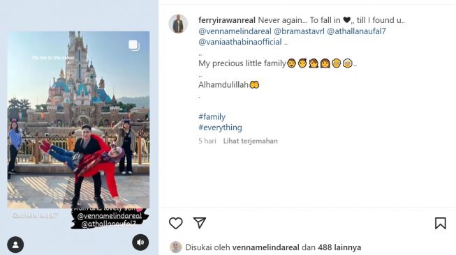 Ferry Irawan tutup kolom komentar Instagram (Instagram/@ferryirawanreal)