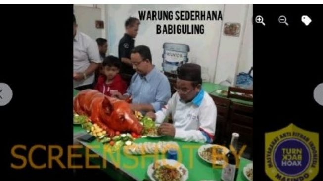 CEK FAKTA: Anies Baswedan Kedapatan Makan di Warung Babi Guling, Benarkah?