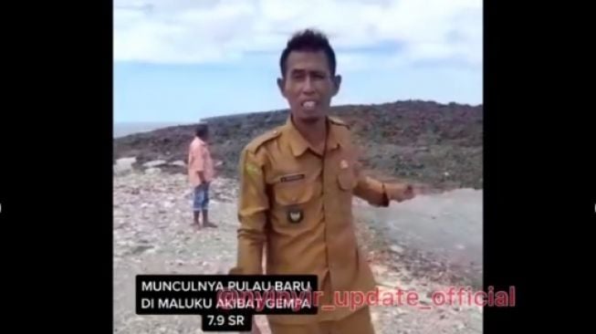 Penampakan Pulau Baru Pasca Gempa Berpotensi Tsunami di Maluku Bikin Geger