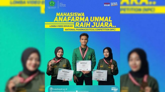 Mahasiswa Prodi Anafarma Unmal Juara Lomba Video Edukasi Nasional 2022