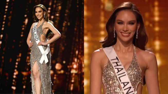 Gaun Malam Daur Ulang Miss Universe Thailand Jadi Sorotan, Tampak Mewah Meski Terbuat dari Tutup Kaleng Minuman