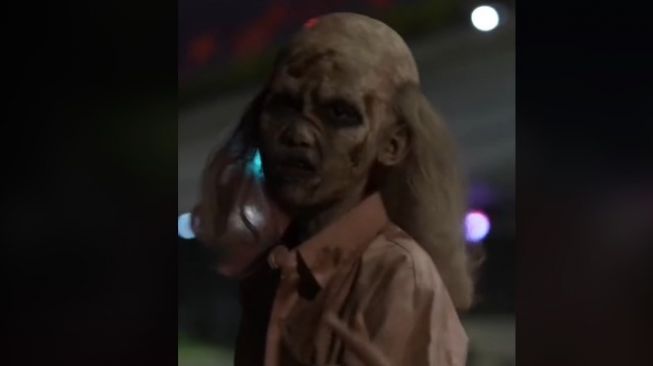 Hantu Bayi Ajaib meneror Jakarta. [TikTok]