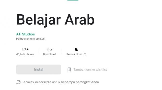 Rekomendasi 5 Aplikasi Belajar Bahasa Arab Terbaik Di Google Play