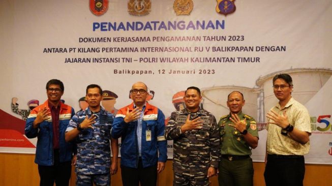 Sinergi Pengamanan Objek Vital Nasional, Pertamina Tanda Tangan Kerja Sama dengan TNI  POLRI