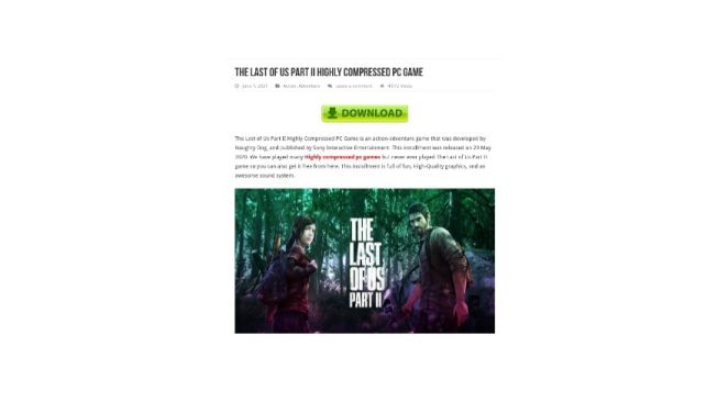 Penipuan online The Last of Us. [Kaspersky]