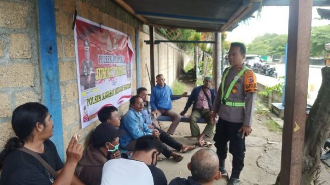Polsek Bandara Sentani Gandeng Tukang Ojek di Jumat Curhat