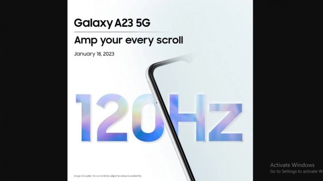 Bocoran Samsung Galaxy A23 5G. [Gizmochina]