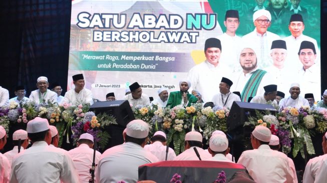 Rangkaian Porseni NU 2023, Lagu Ya Lal Wathan Awali 1 Abad NU Bershalawat Bersama Habib Syech